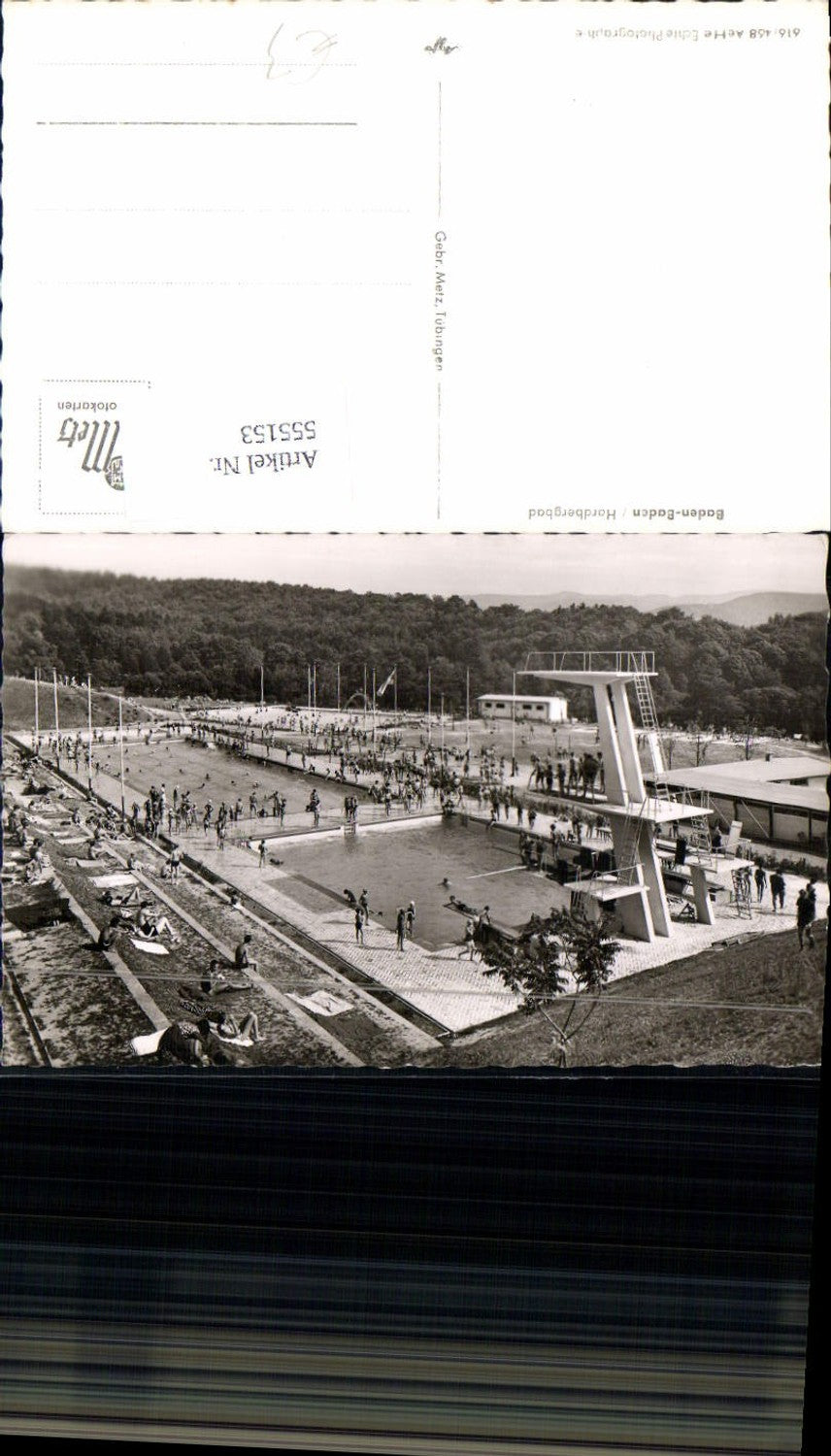 555153,Baden Baden Hardbergbad Freibad Bad Sprungturm