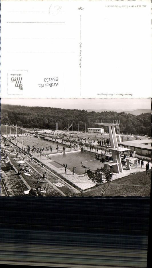 555153, Baden Baden Hardbergbad outdoor swimming pool diving tower