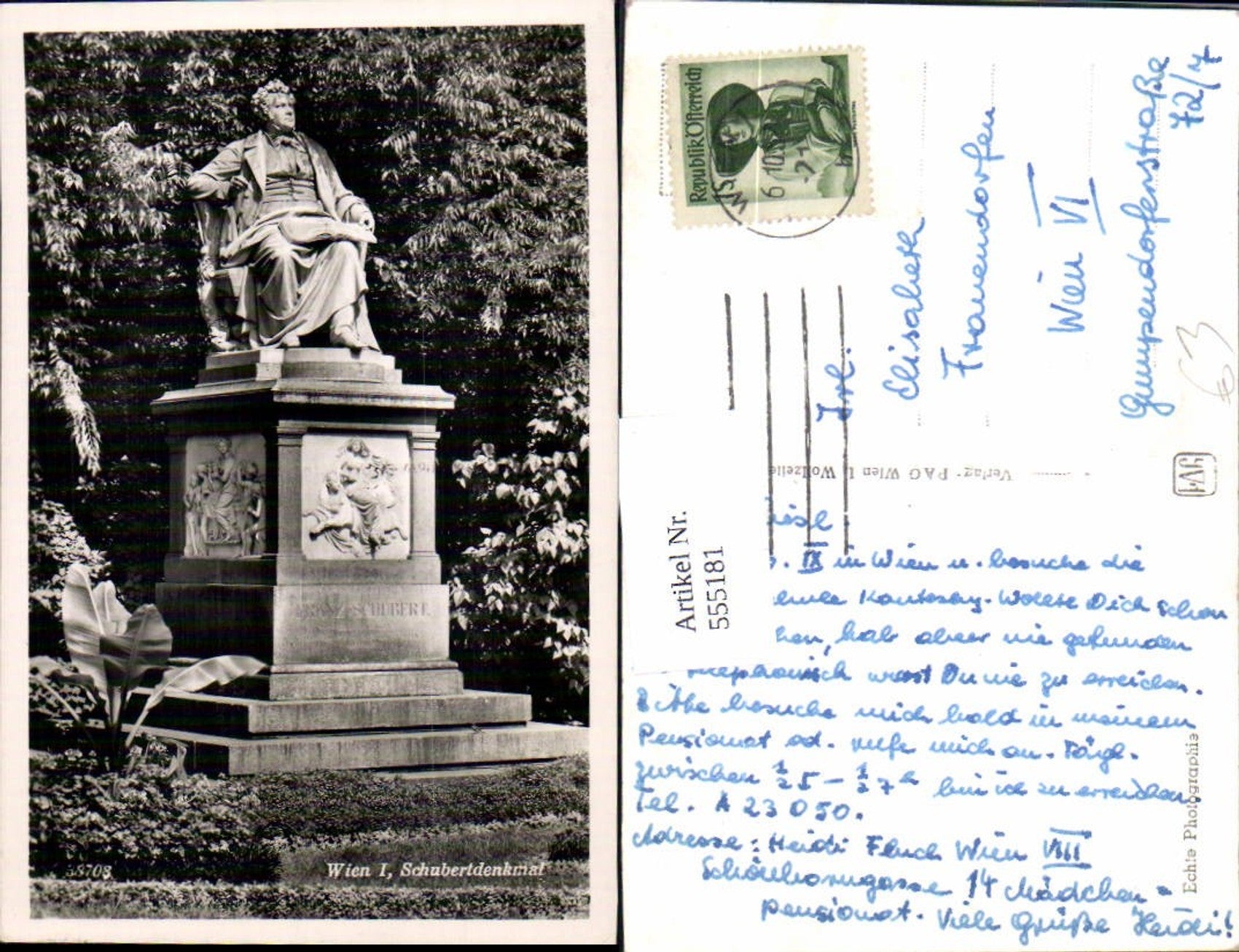 Alte Ansichtskarte – Old Postcard