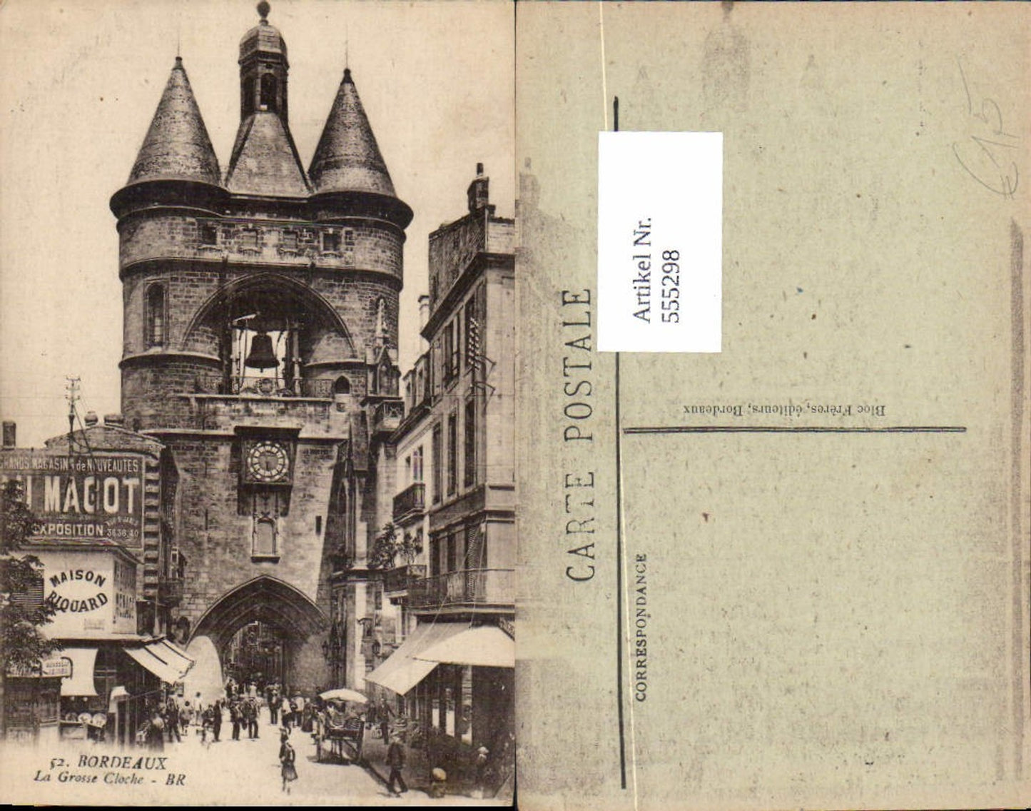 555298,Gironde Bordeaux La grosse Cloche