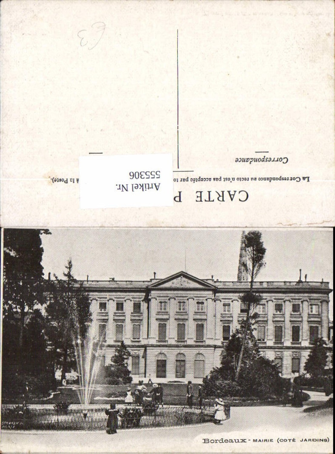 555306,Gironde Bordeaux Mairie Cote Jardins