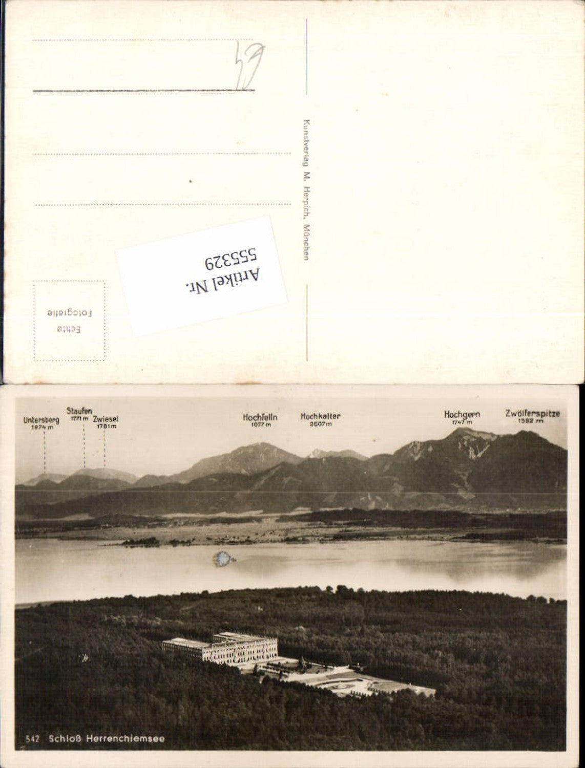 555329,Fliegeraufnahme Herrenchiemsee Chiemsee Prien Lk Rosenheim