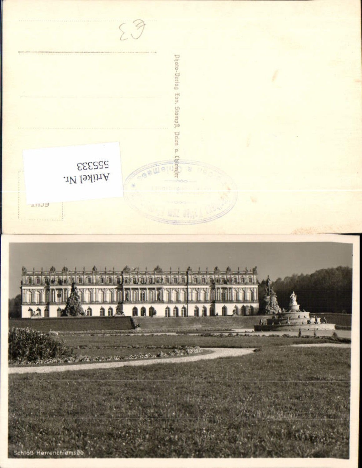 555333,Schloss Herrenchiemsee Chiemsee pub Photo Verlag Stampfl Prien