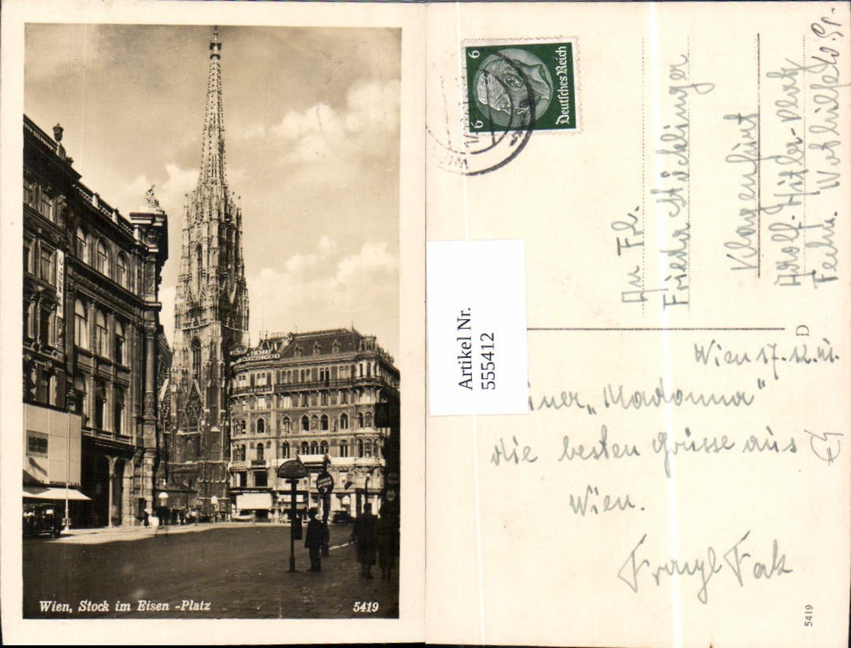Alte Ansichtskarte – Old Postcard