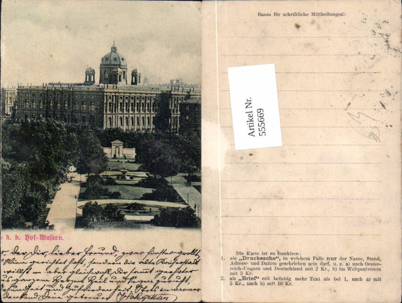 Alte Ansichtskarte – Old Postcard