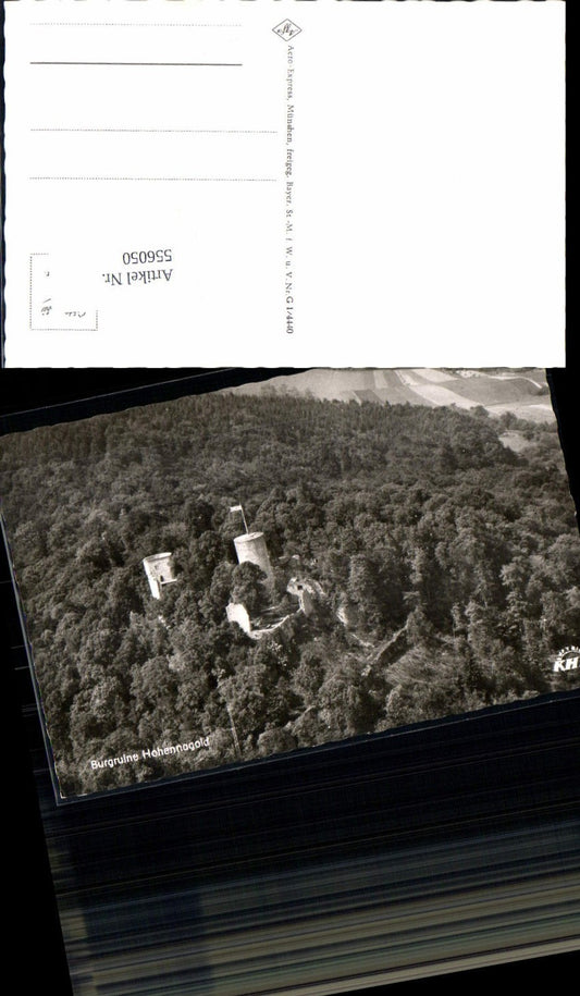 556050, Aerial photograph Nagold Hohennagold Castle Calw district