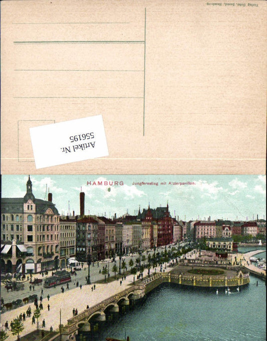 556195,Hamburg Mitte Jungfernstieg Alsterpavillon Tram Tramway