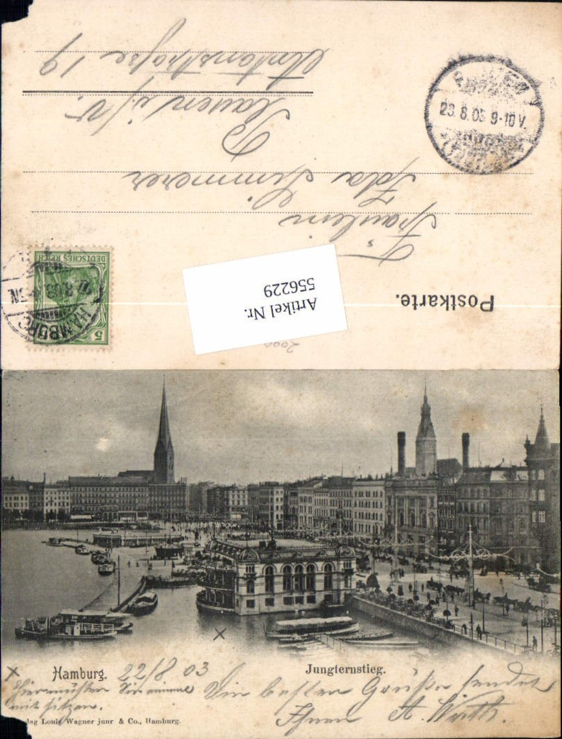 556229,Hamburg Jungfernstieg 1905