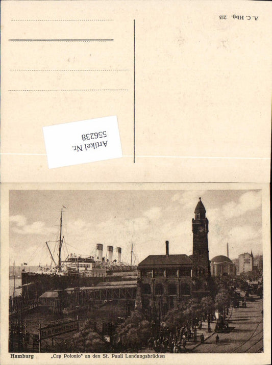 556238,Hamburg Cap Polonio St. Pauli Landungsbrücke Schiff Hochseeschiff