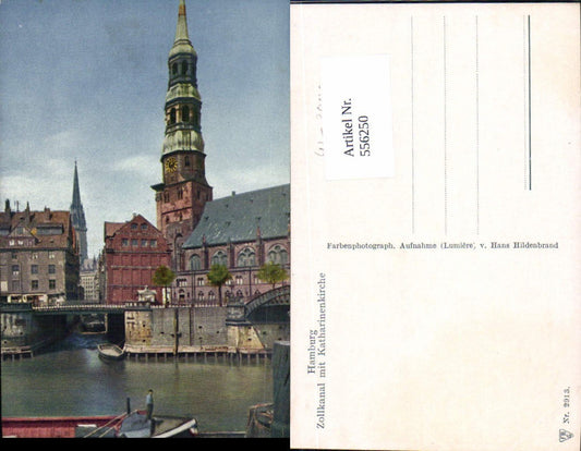 556250,Hamburg Zollkanal Katharinenkirche Kirche