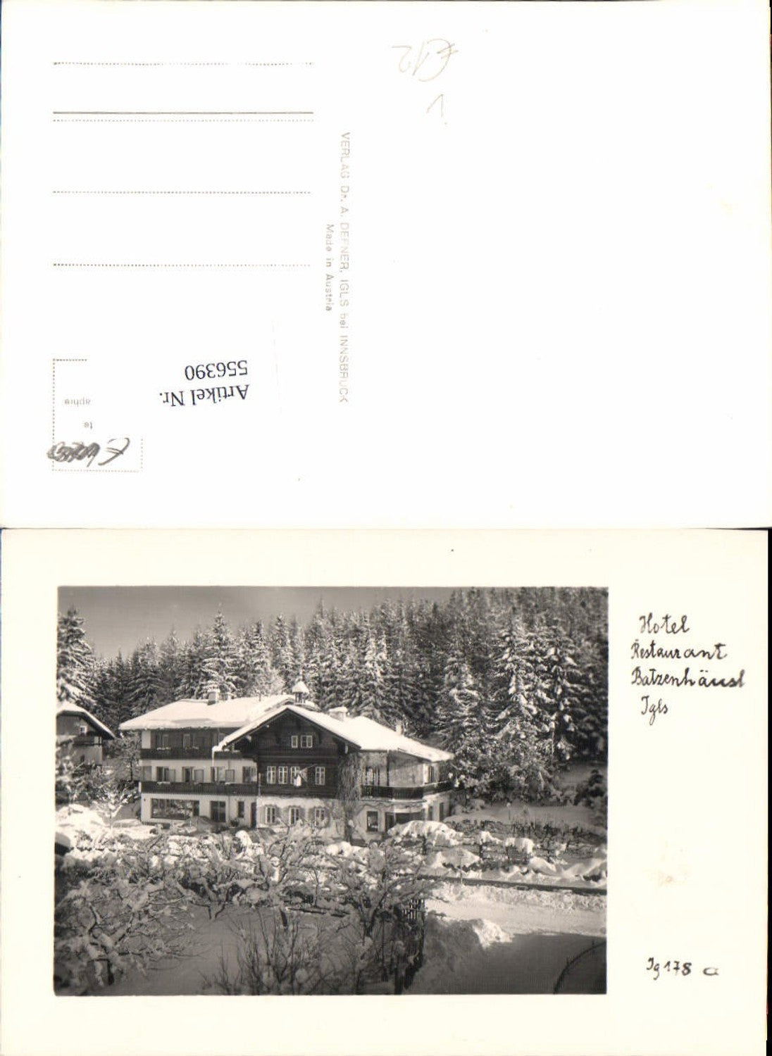 Alte Ansichtskarte – Old Postcard