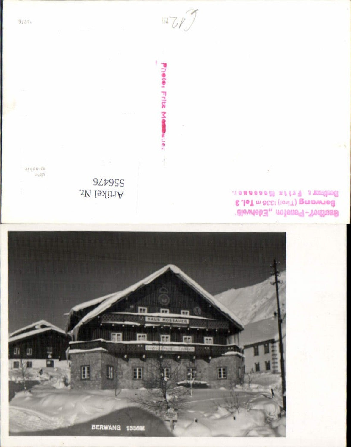 Alte Ansichtskarte – Old Postcard