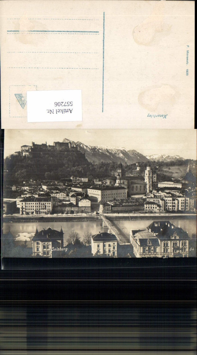 557206, great photo postcard Salzburg city pub Morawetz 54