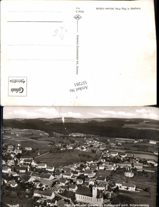 557261, great aerial photograph of Görwihl in the Hotzenwald, Black Forest, Waldshut district