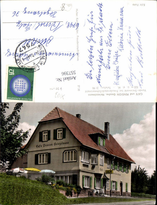557396, great AK Vorder Steinwald near Freudenstadt Black Forest
