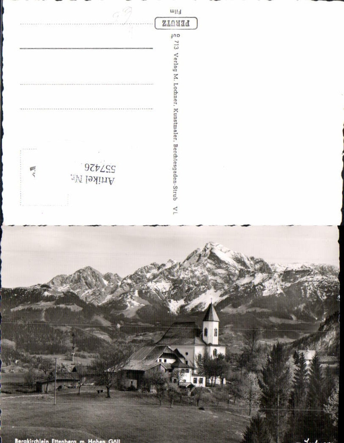 557426,Ettenberg m. Hohen Göll Marktschellenberg