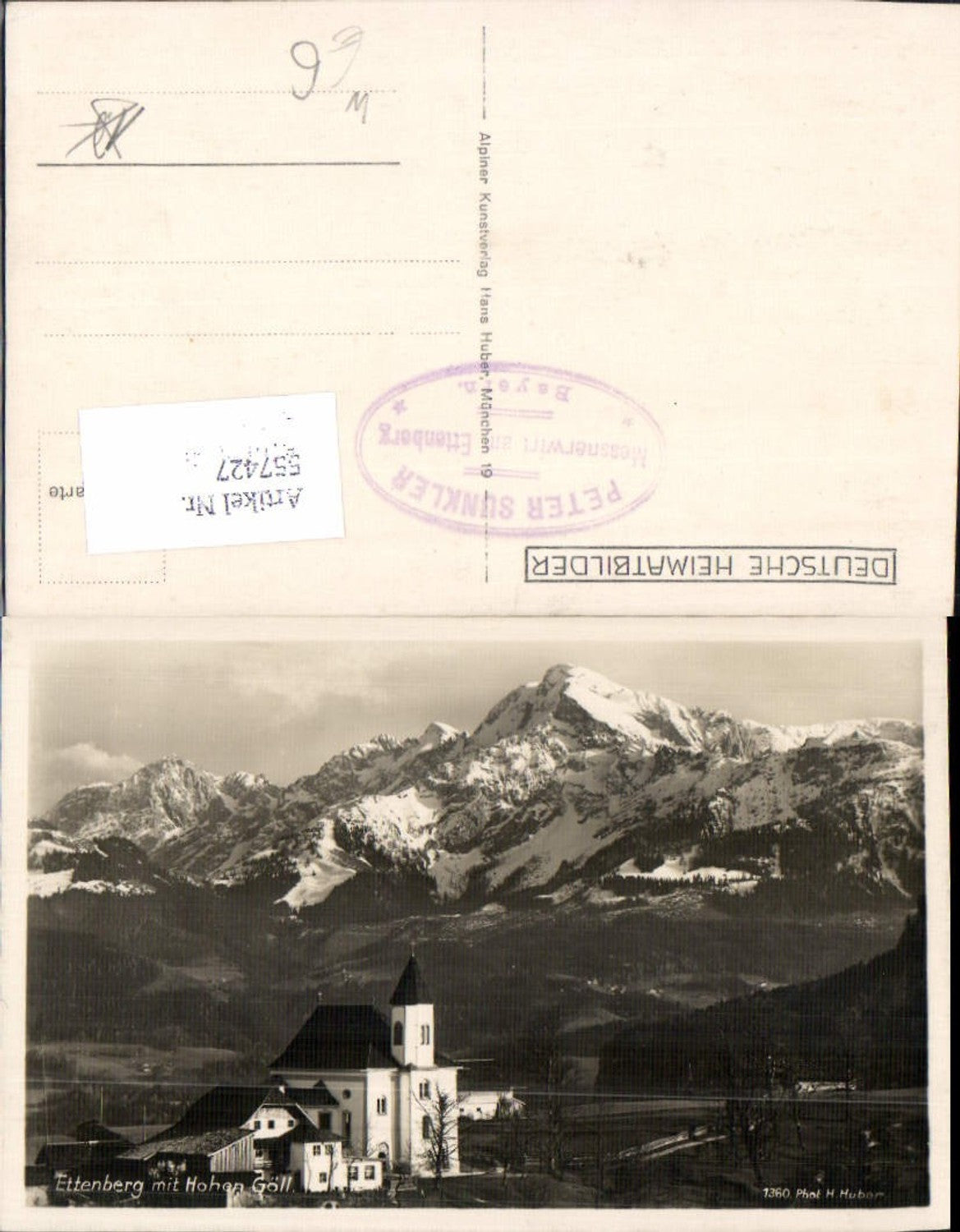 557427,Ettenberg m. Hohen Göll Marktschellenberg