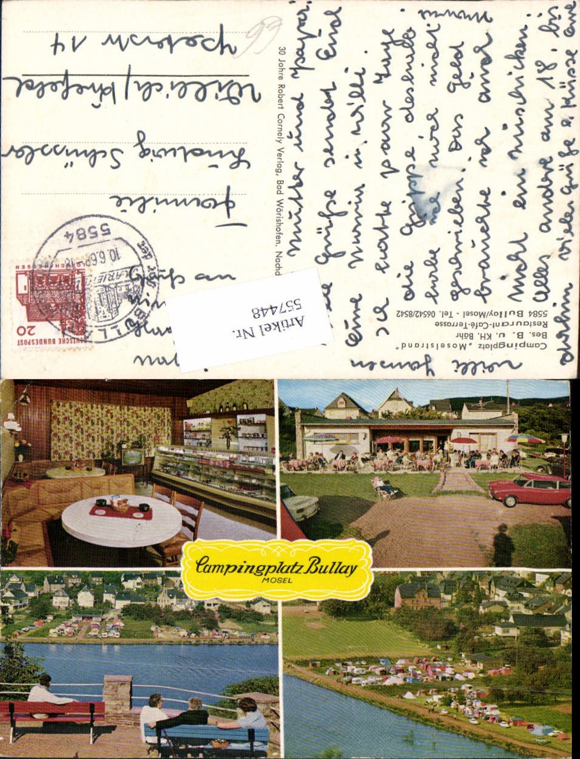 557448,Bullay an der Mosel Campingplatz Camping Oldtimer Auto PKW Zell Mosel Cochem