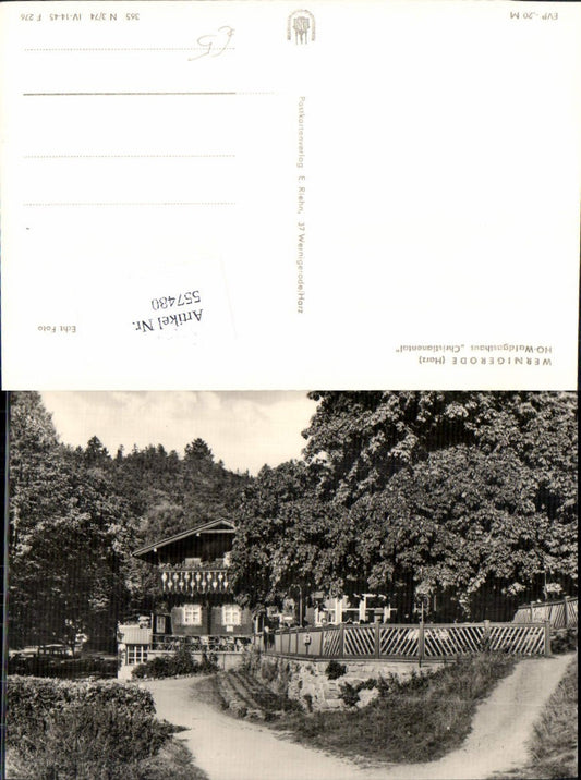 557480,Wernigerode Harz HO Waldgasthaus Christianental