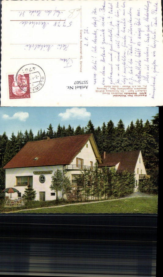 557507,tolle AK Bleiwäsche Waldkreis Büren Pension Waldwinkel Bad Wünnenberg Detmold Paderborn