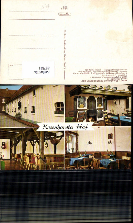 557511,Lippramsdorf b. Haltern am See Kusenhorst Hotel Restaurant LK Recklinghausen