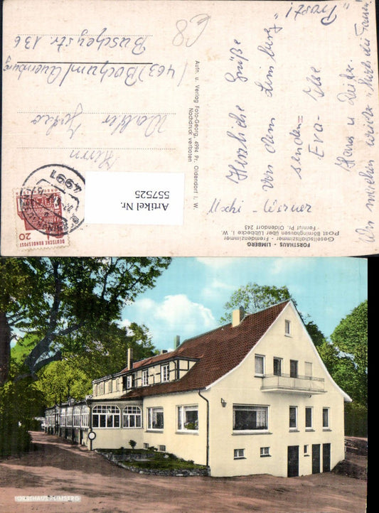 557525,tolle AK Limberg Forsthaus Börninghausen b. Lübbecke Westfalen Preußisch Oldendorf