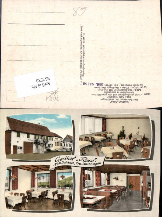 557538, Schlichten near Schorndorf, Waiblingen district, Gasthof Rose, Rems-Murr district