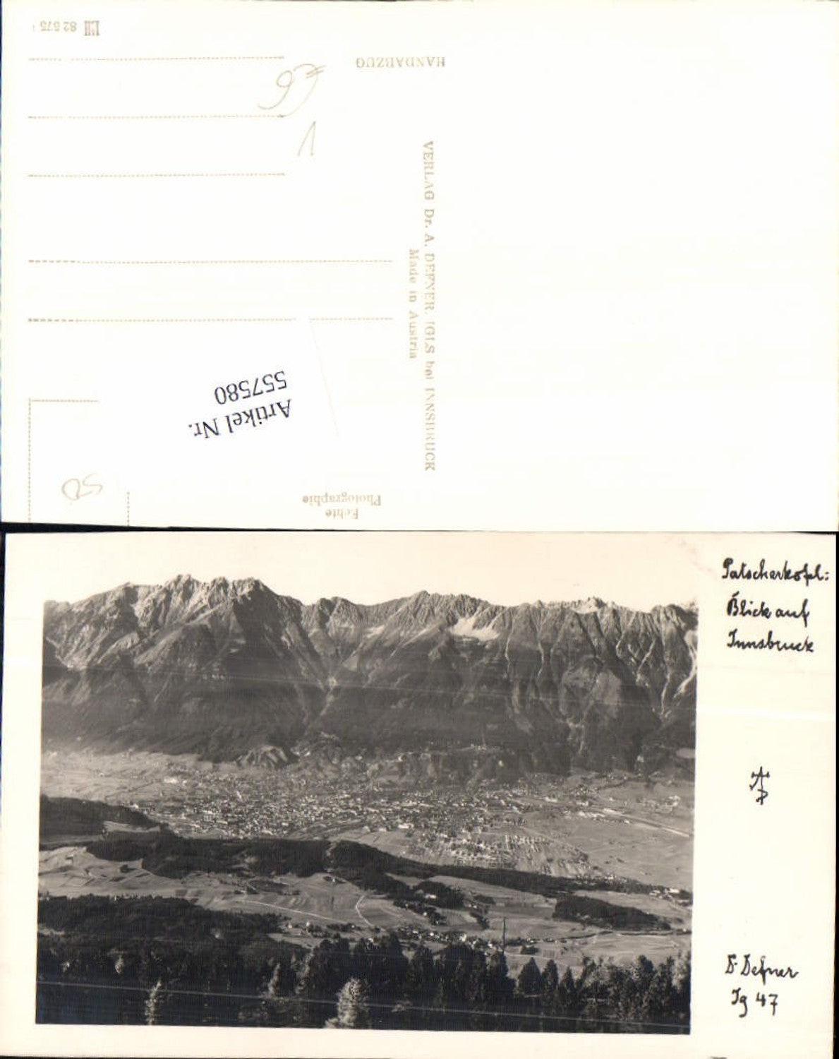 Alte Ansichtskarte – Old Postcard