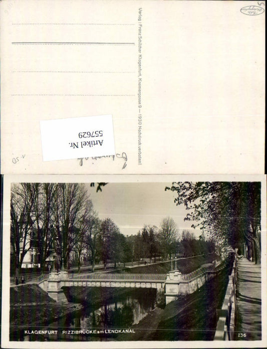 557629,Klagenfurt am Wörthersee Rizzibrücke Lendkanal
