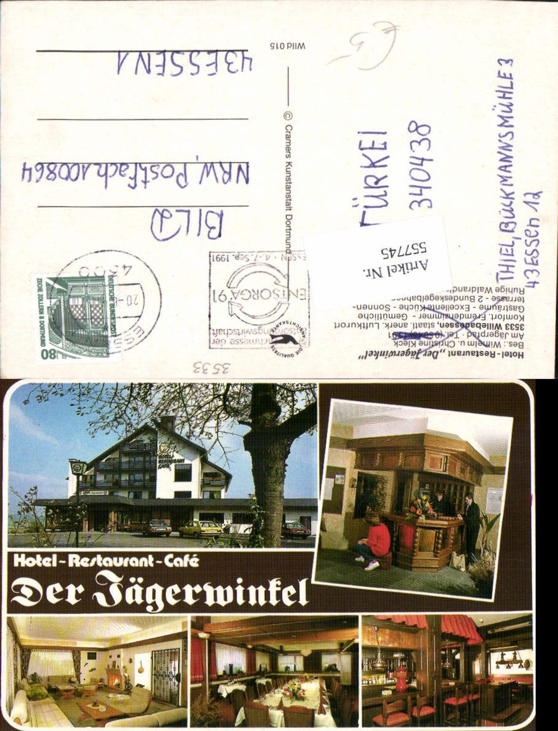 557745,Willebadessen Hotel Restaurant Der Jägerwinkel LK Höxter