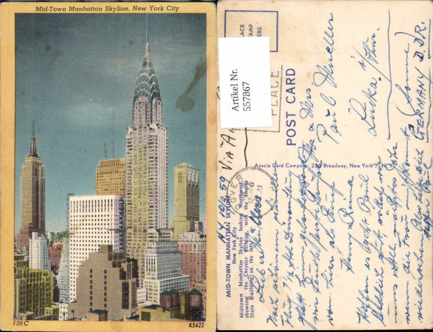 Alte Ansichtskarte – Old Postcard