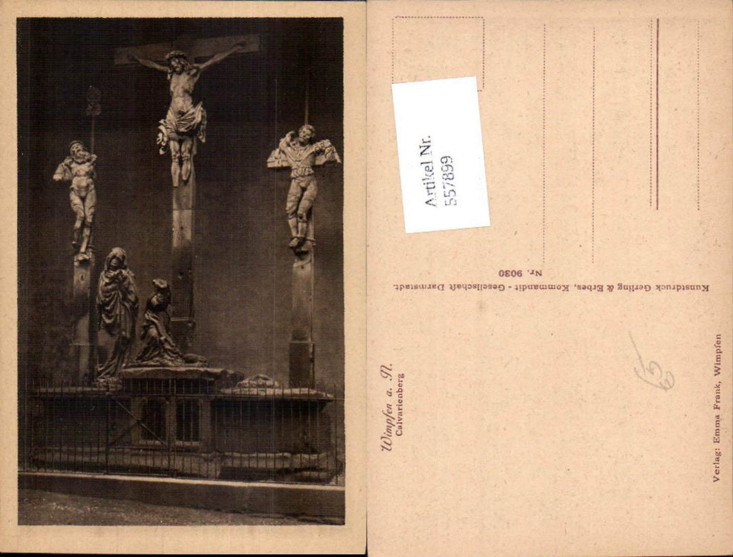 557899,Wimpfen a. Neckar Bad Wimpfen Calvarienberg Kreuz Religion