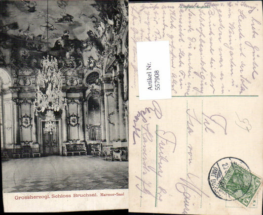 557908, Grand Ducal Palace Bruchsal Marble Hall