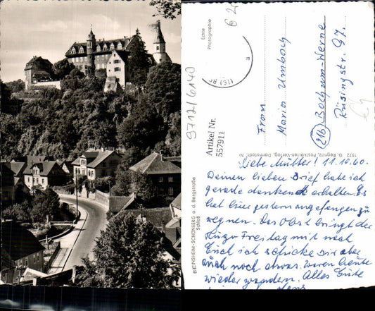 557911,Foto Ak Bensheim- Schönberg a. d. Bergstraße Schloss Auerbach