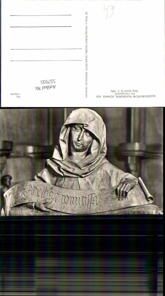 557935, Blaubeuren Monastery Church Choir Stall Statue