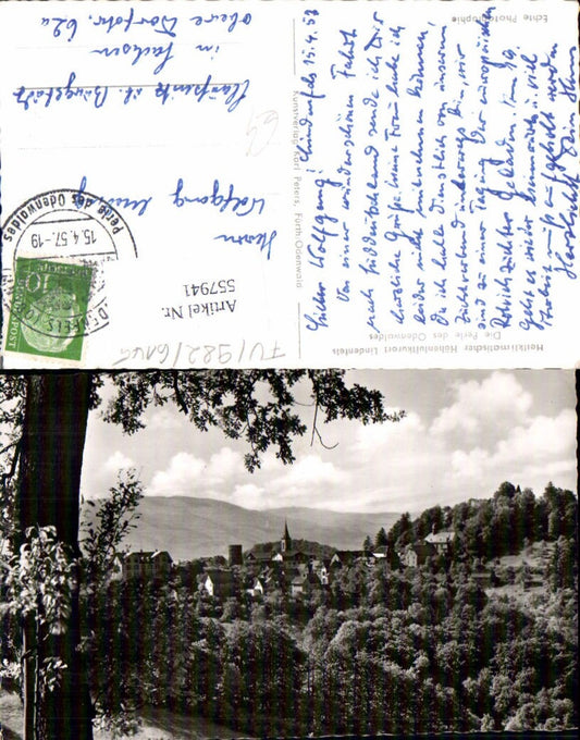 557941,Foto Ak Lindenfels Odenwald Ansicht