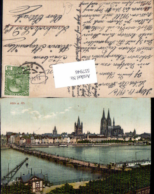 557946,Köln a. Rhein Brücke Dom