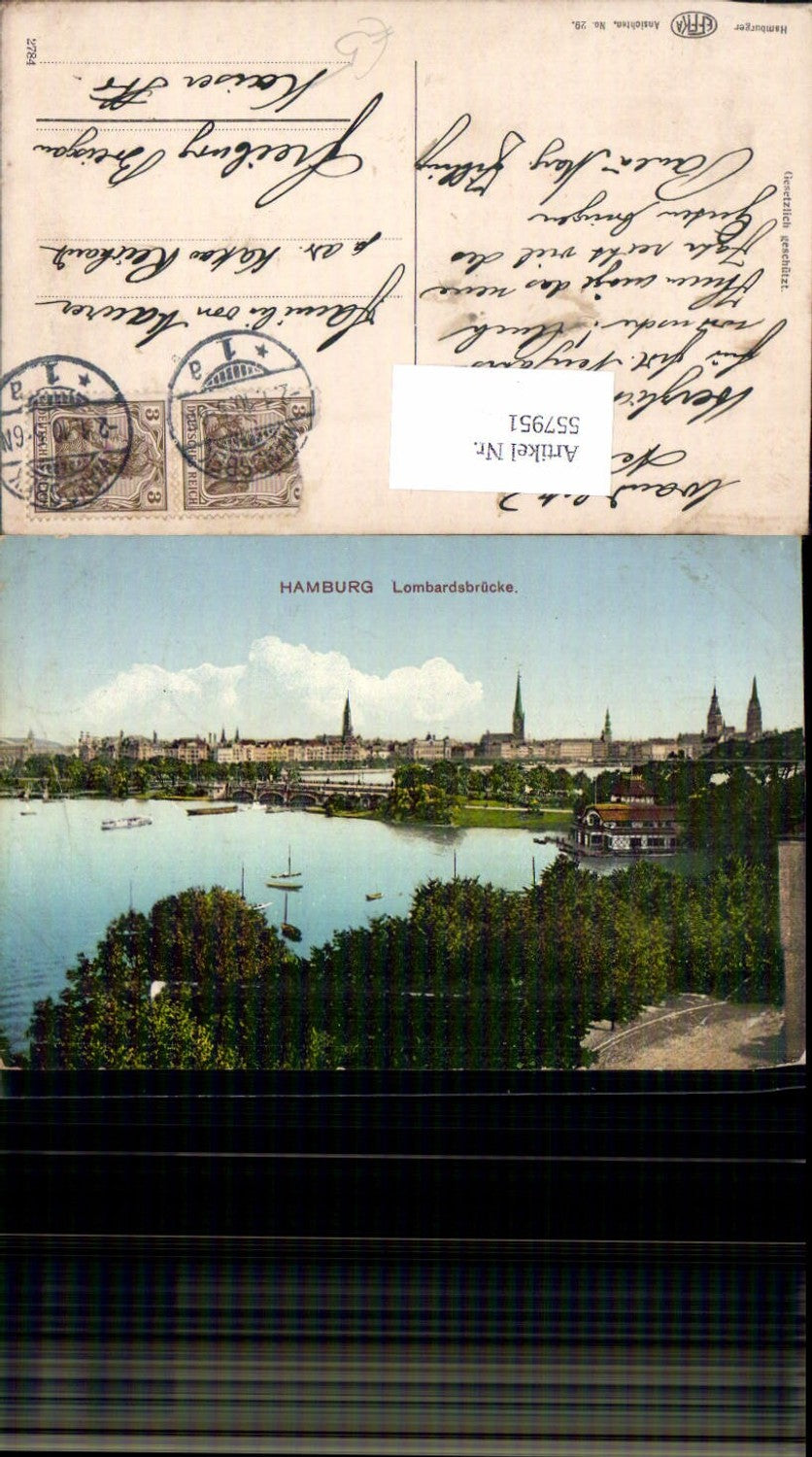 557951, Hamburg Lombardsbrücke Ships