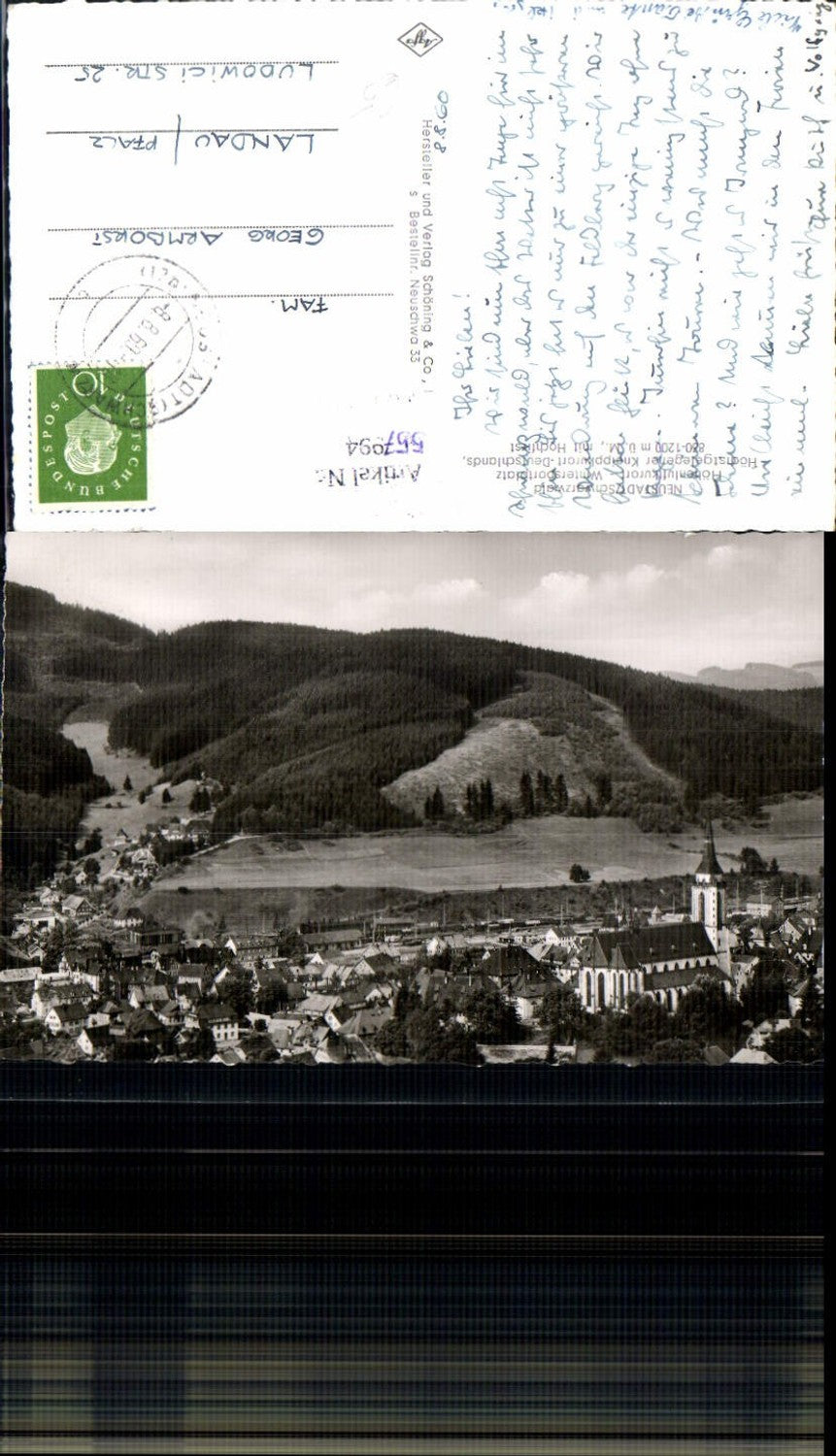 557994,Foto Ak Neustadt Schwarzwald Titisee-Neustadt Totale