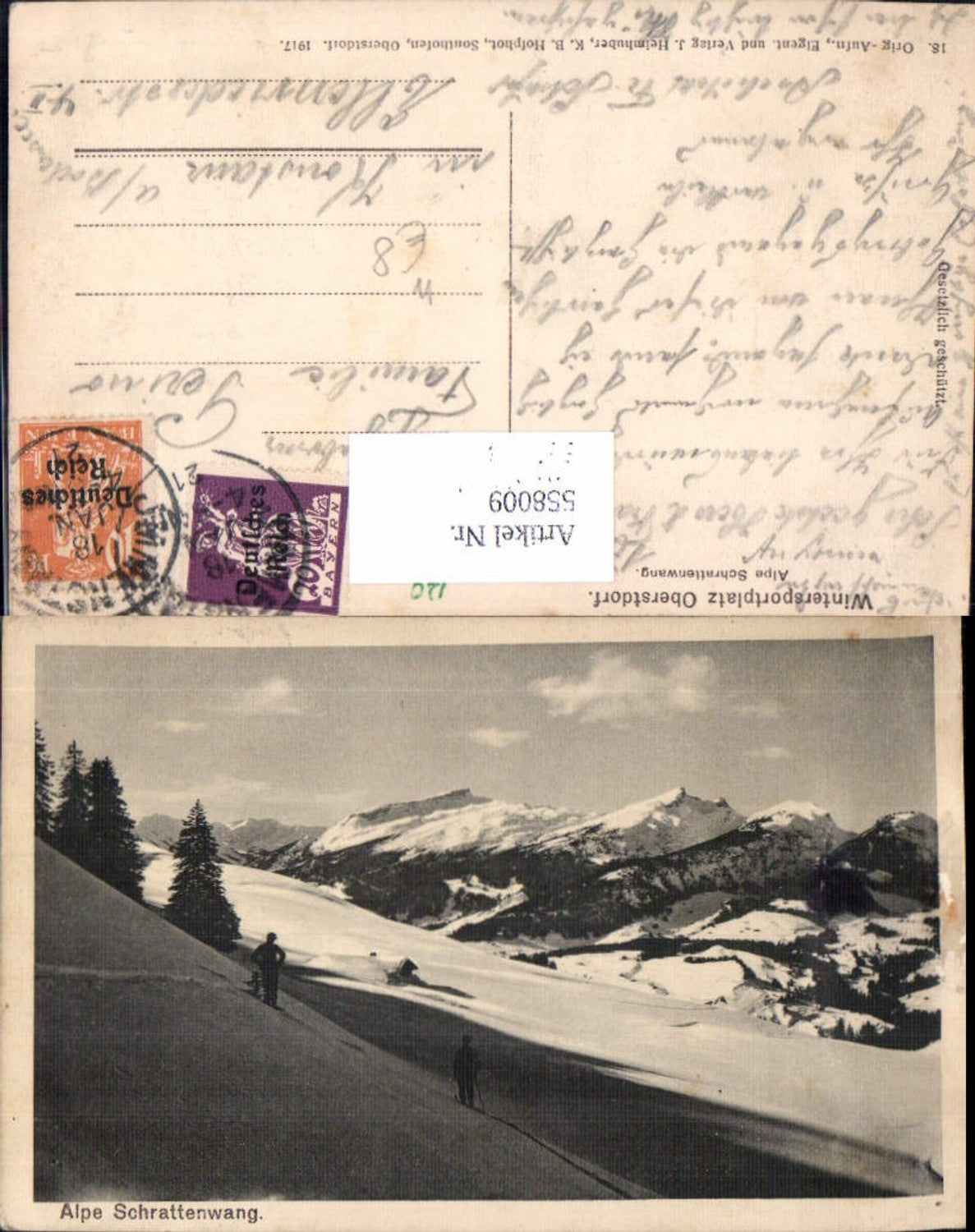 558009,Oberstdorf Alpe Schrattenwang Schi Ski Wintersport