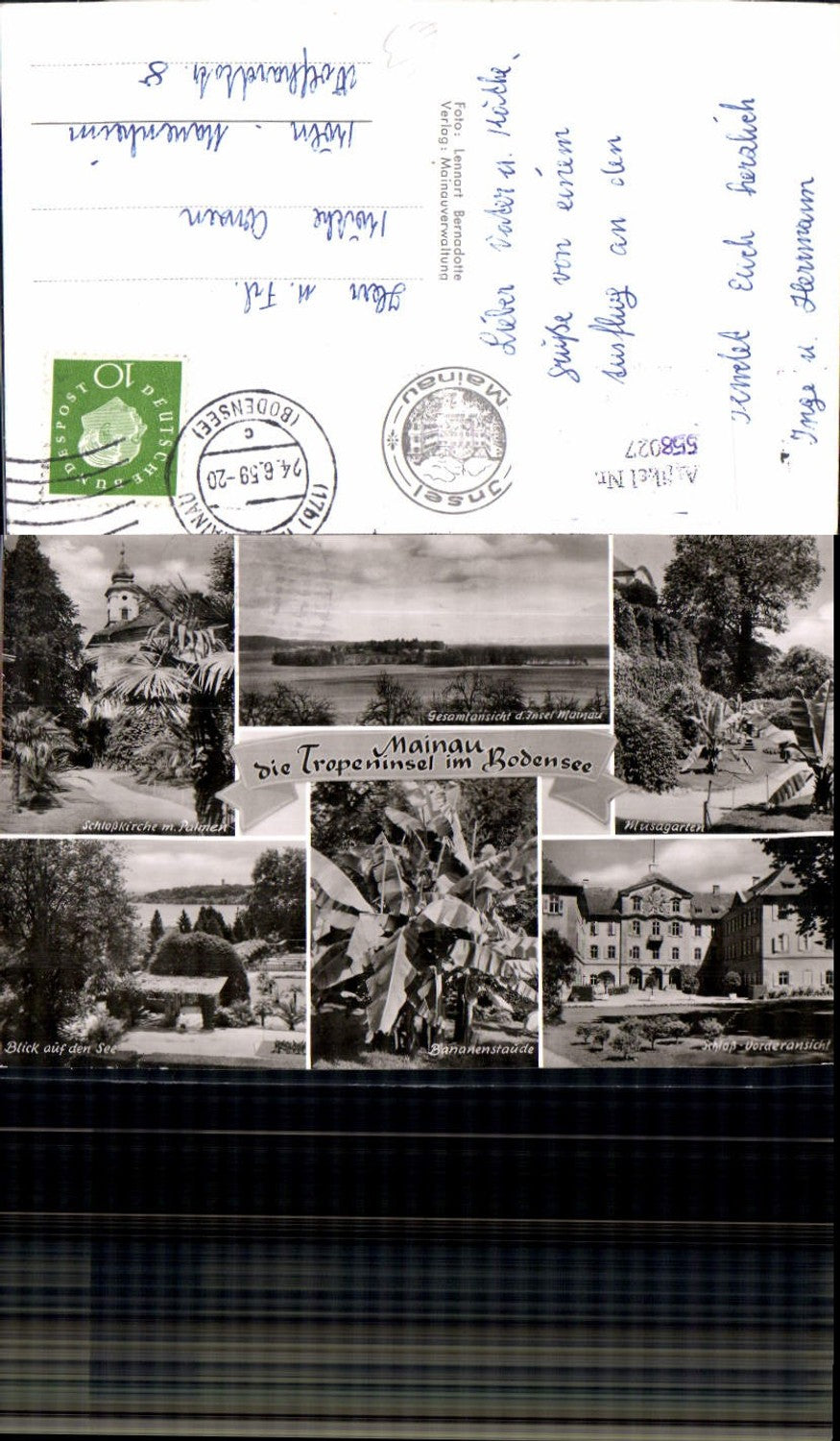 558027,Mehrbild Ak Mainau i. Bodensee Litzelstetten Konstanz Schloßkirche Garten