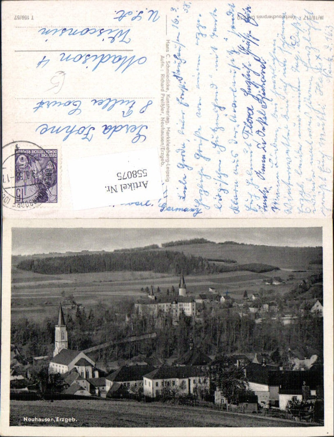 558075,Neuhausen Erzgebirge Ansicht Schloss Purschenstein