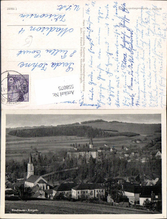 558075,Neuhausen Erzgebirge Ansicht Schloss Purschenstein
