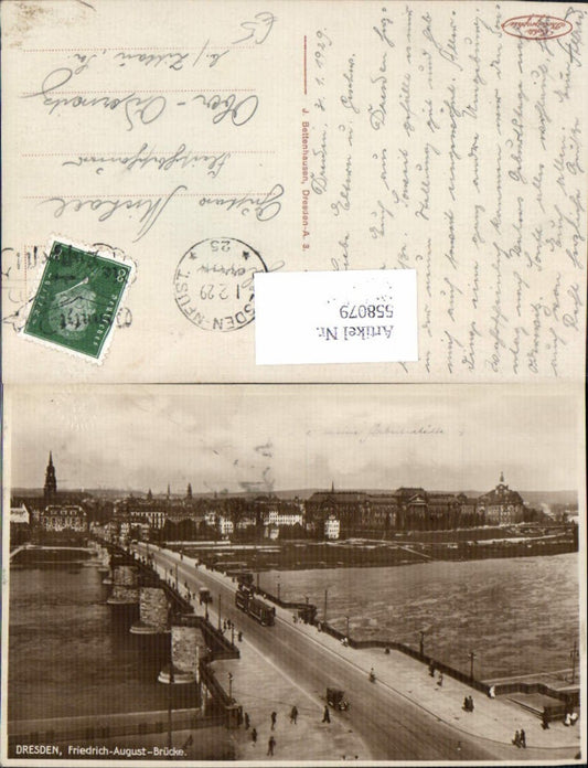 558079,Dresden Friedrich-August-Brücke Strassenbahn