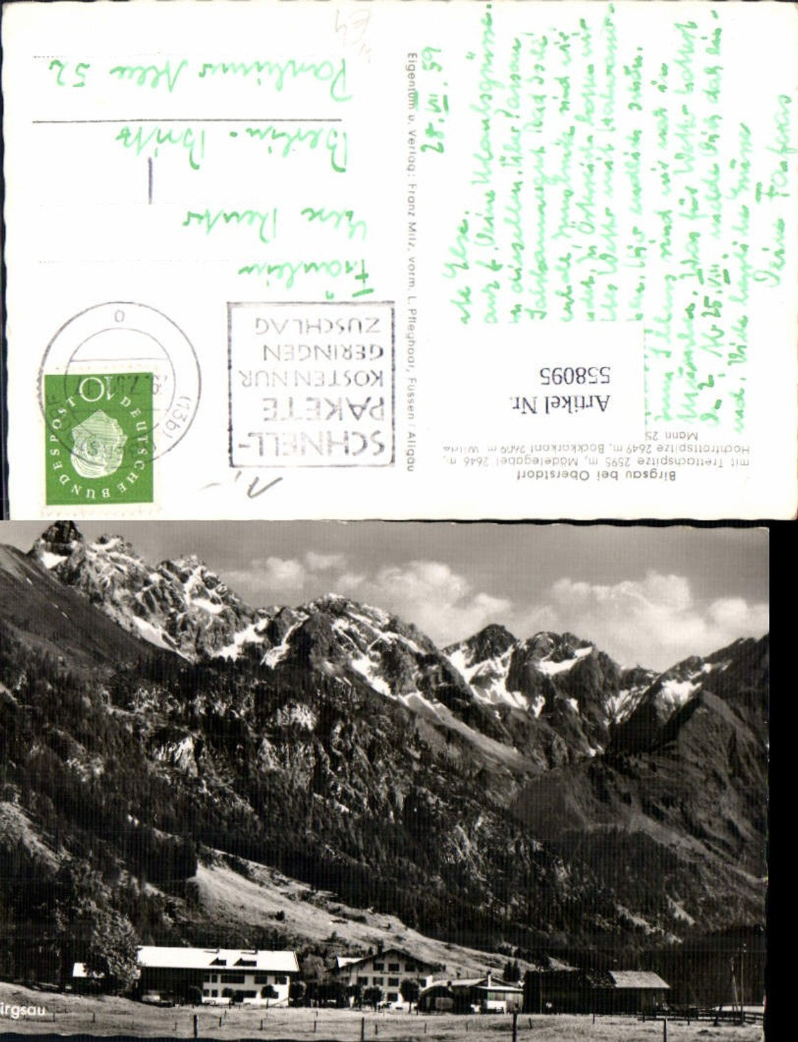 558095,Birgsau b. Oberstdorf m. Trettnachspitze Mädelegabel