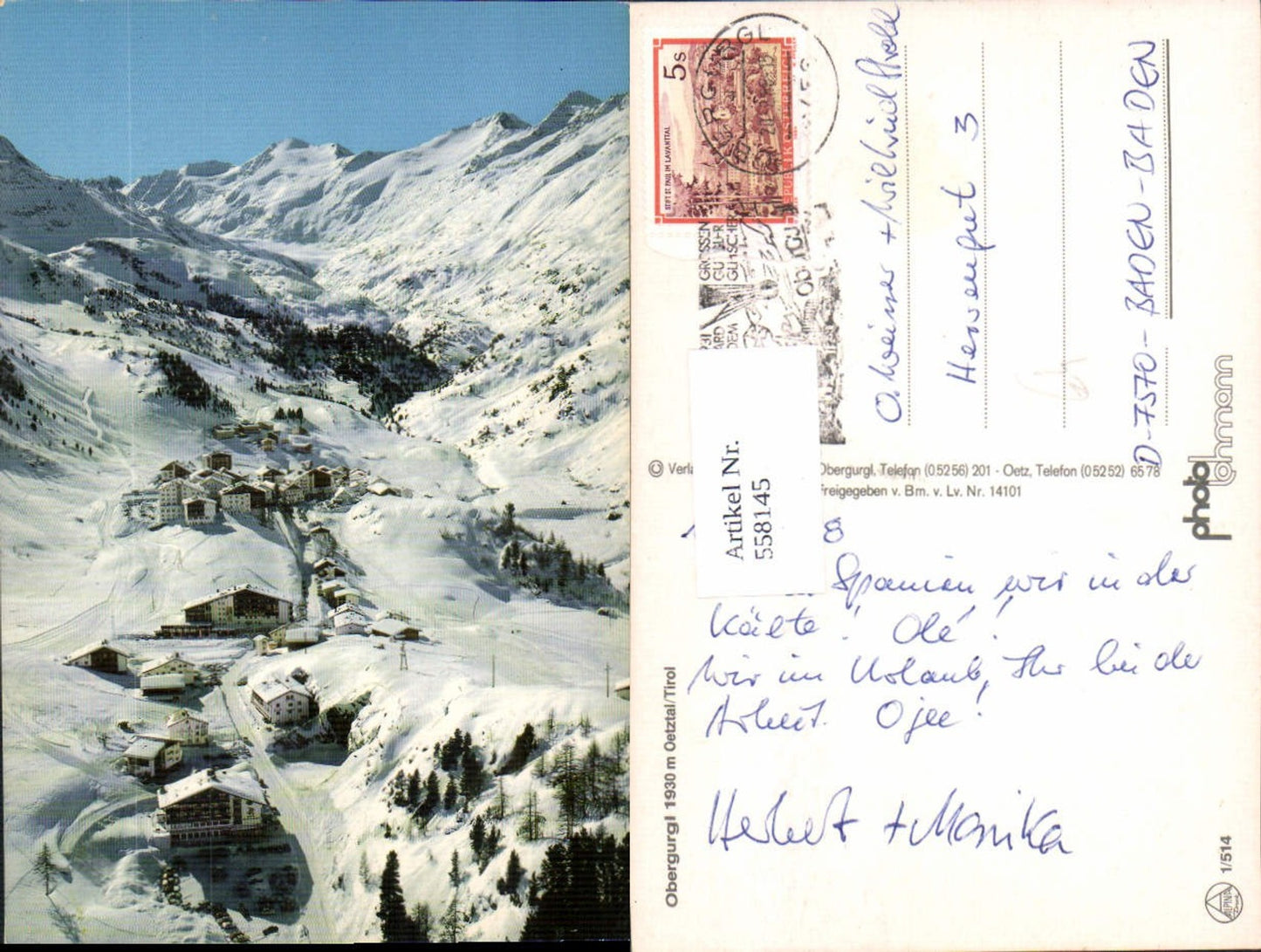Alte Ansichtskarte – Old Postcard