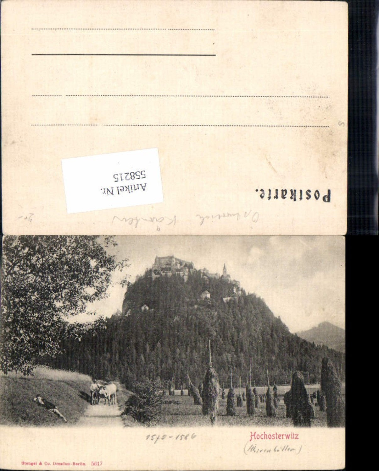 558215,tolle AK Hochosterwitz bei St. Veit an der Glan Wegpartie pub Stengel 5617