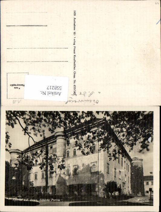 558217,tolle AK Spittal an der Drau Portia Schloss