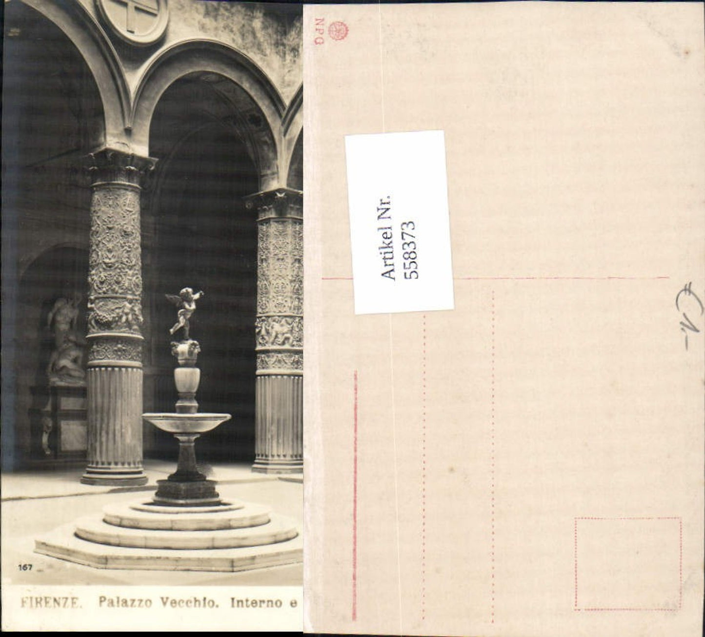558373,Foto-AK Toscana Firenze Florenz Palazzo Vecchio pub NPG 167