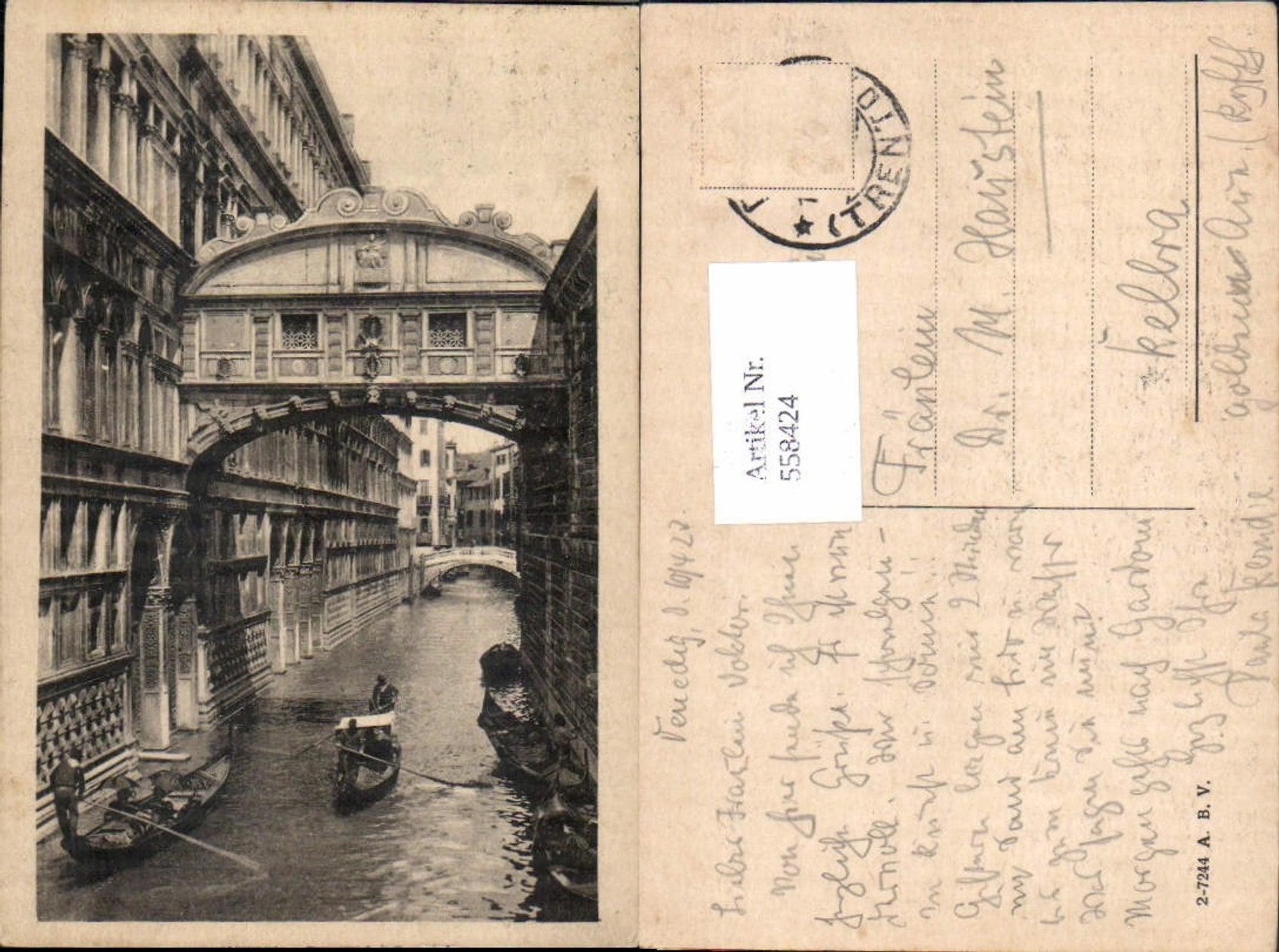 Alte Ansichtskarte – Old Postcard